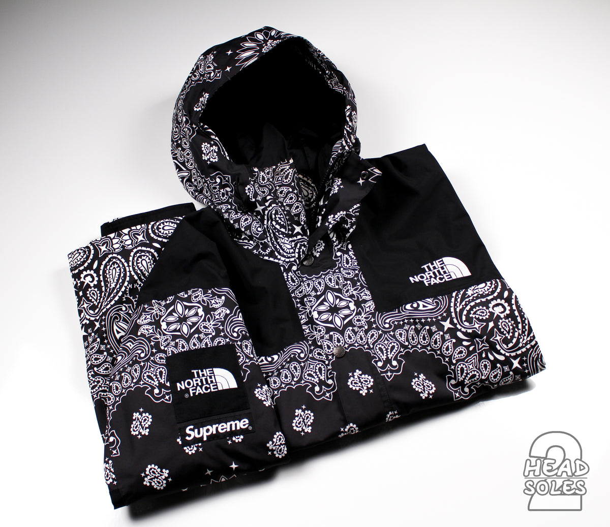 Supreme The North Face Mountain Jacket Black Bandana – Head2Soles