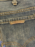Chrome Hearts Levi's Blue Cross Patch Stencil Denim Jeans