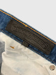 Chrome Hearts Levi's Cross Patch Blue Wash Denim Jeans