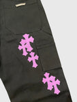 Chrome Hearts Cross Patch Carpenter Pants