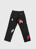 Chrome Hearts Cross Patch Carpenter Pants