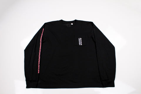 Chrome Hearts L/S "Pink Hollywood Logo"