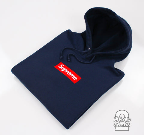 Supreme Box Logo Hoodie "FW 12 Red/Navy"