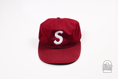 Supreme Hat "Burgundy S Logo"