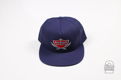 Supreme Snapback Hat "Navy Twist Up"