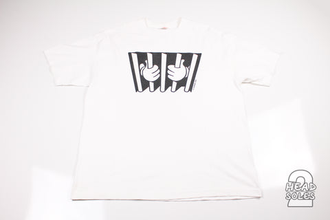 Supreme White Tee "Prison"