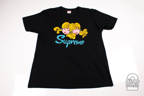 Supreme Black Tee "Twins"