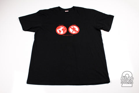 Supreme Black Tee "Save The Planet"