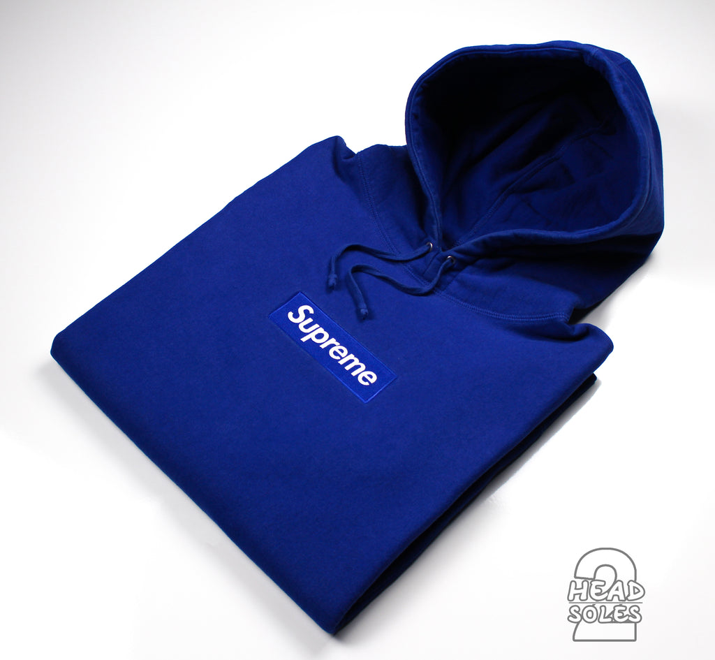 Supreme Box Logo Hoodie Royal Blue – Head2Soles