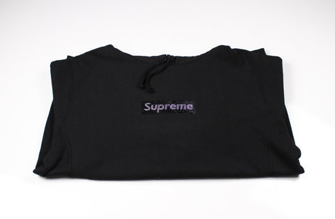 Supreme Swarovski Box Logo Hoodie "Black"